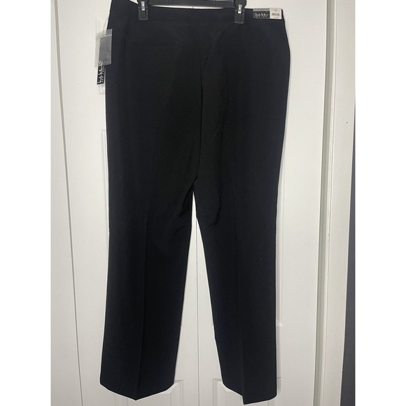 Nicole Miller New York size 18 perfect fit Trousers Dress Slacks black nwt - Picture 2 of 2